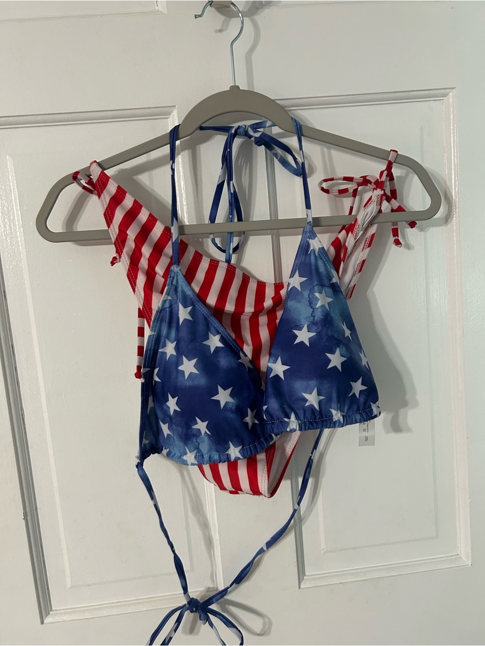 SHEIN Red & Blue Stars and Stripes Bikini Sety